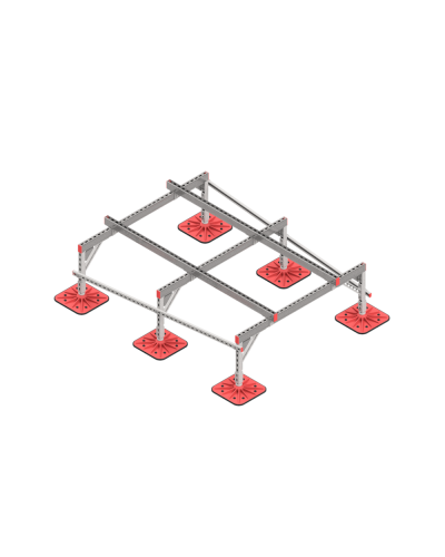 Опорная конструкция для установки оборудования TECHNORAPTOR FOOT 1500х2000 тип 2 КМ-профиль (KM-TR-F-SSEI-1500-2000-2) в Белгороде Системы видеонаблюдения Pintop.ru