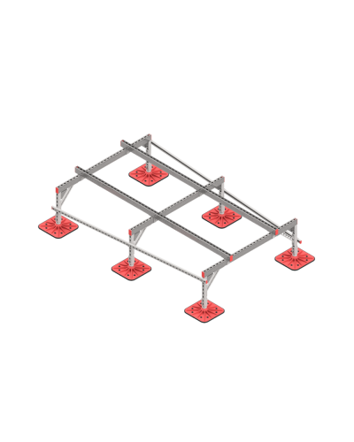 Опорная конструкция для установки оборудования TECHNORAPTOR FOOT 1500х2500 HD КМ-профиль (KM-TR-F-SSEI-1500-2500 HD) в Белгороде Системы видеонаблюдения Pintop.ru