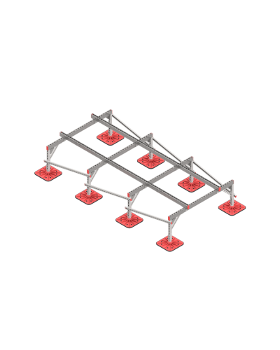 Опорная конструкция для установки оборудования TECHNORAPTOR FOOT 1500х3000 тип 2 КМ-профиль (KM-TR-F-SSEI-1500-3000-2) в Белгороде Системы видеонаблюдения Pintop.ru