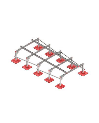 Опорная конструкция для установки оборудования TECHNORAPTOR FOOT 1500х3000 тип 3 HD КМ-профиль (KM-TR-F-SSEI-1500-3000-3 HD) в Белгороде Системы видеонаблюдения Pintop.ru