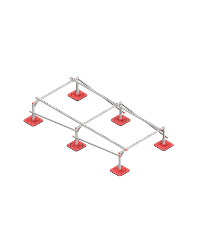 Опорная конструкция для установки оборудования TECHNORAPTOR FOOT 1500х3000 тип 4 HD КМ-профиль (KM-TR-F-SSEI-1500-3000-4 HD) в Белгороде Системы видеонаблюдения Pintop.ru