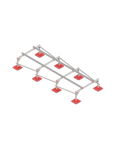 Опорная конструкция для установки оборудования TECHNORAPTOR FOOT 1500х4000 тип 2 HD КМ-профиль (KM-TR-F-SSEI-1500-4000-2 HD) в Белгороде Системы видеонаблюдения Pintop.ru