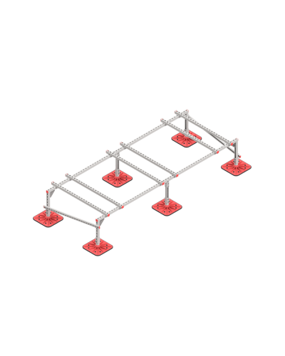 Опорная конструкция для установки оборудования TECHNORAPTOR FOOT 3000х1200 тип 2 HD КМ-профиль (KM-TR-F-SSEI-3000-1200-2 HD) в Белгороде Системы видеонаблюдения Pintop.ru