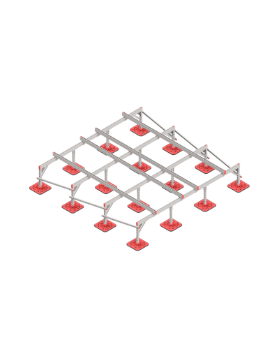 Опорная конструкция для установки оборудования TECHNORAPTOR FOOT 3000х3000 HD КМ-профиль (KM-TR-F-SSEI-3000-3000 HD) в Белгороде Системы видеонаблюдения Pintop.ru