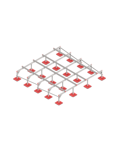 Опорная конструкция для установки оборудования TECHNORAPTOR FOOT 3500х3500 КМ-профиль (KM-TR-F-SSEI-3500-3500) в Белгороде Системы видеонаблюдения Pintop.ru