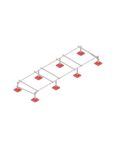 Опорная конструкция для установки оборудования TECHNORAPTOR FOOT 5000х1500 HD КМ-профиль (KM-TR-F-SSEI-5000-1500 HD) в Белгороде Системы видеонаблюдения Pintop.ru