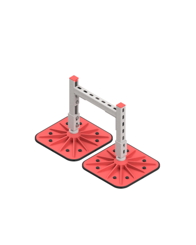 Опорная конструкция для горизонтальных прямоугольных воздуховодов и металлических лотков кабеленесущих систем TECHNORAPTOR FOOT 350х500 HD КМ-профиль (KM-TR-F-SSHRAD-350-500 HD) в Белгороде Системы видеонаблюдения Pintop.ru