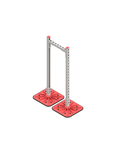 Опорная конструкция для горизонтальных прямоугольных воздуховодов и металлических лотков кабеленесущих систем TECHNORAPTOR FOOT 350х1000 HD КМ-профиль (KM-TR-F-SSHRAD-350-1000 HD) в Белгороде Системы видеонаблюдения Pintop.ru