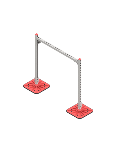Опорная конструкция для горизонтальных прямоугольных воздуховодов и металлических лотков кабеленесущих систем TECHNORAPTOR FOOT 1000х1000 HD КМ-профиль (KM-TR-F-SSHRAD-1000-1000 HD) в Белгороде Системы видеонаблюдения Pintop.ru