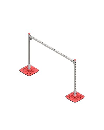 Опорная конструкция для горизонтальных прямоугольных воздуховодов и металлических лотков кабеленесущих систем TECHNORAPTOR FOOT 1500х1000 КМ-профиль (KM-TR-F-SSHRAD-1500-1000) в Белгороде Системы видеонаблюдения Pintop.ru
