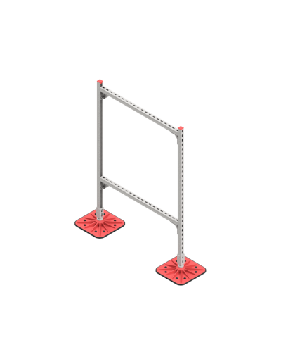 Опорная конструкция для горизонтальных прямоугольных воздуховодов и металлических лотков кабеленесущих систем TECHNORAPTOR FOOT 1000х1500 HD КМ-профиль (KM-TR-F-SSHRAD-1000-1500 HD) в Белгороде Системы видеонаблюдения Pintop.ru