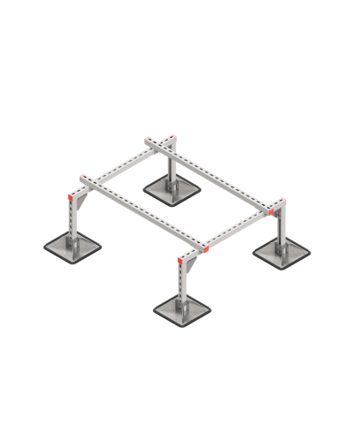 Опорная конструкция для установки оборудования TECHNORAPTOR STEELFOOT 1000х1200 КМ-профиль (KM-TR-STF-SSEI-1000-1200) в Белгороде Системы видеонаблюдения Pintop.ru