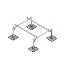 Опорная конструкция для установки оборудования TECHNORAPTOR STEELFOOT 1000х1200 HD КМ-профиль (KM-TR-STF-SSEI-1000-1200 HD)