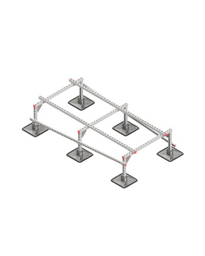 Опорная конструкция для установки оборудования TECHNORAPTOR STEELFOOT 1000х2000 тип 2 HD КМ-профиль (KM-TR-STF-SSEI-1000-2000-2 HD) в Белгороде Системы видеонаблюдения Pintop.ru