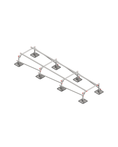 Опорная конструкция для установки оборудования TECHNORAPTOR STEELFOOT 1000х4000 HD КМ-профиль (KM-TR-STF-SSEI-1000-4000 HD) в Белгороде Системы видеонаблюдения Pintop.ru