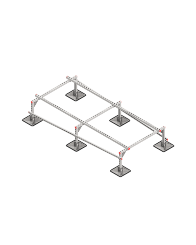 Опорная конструкция для установки оборудования TECHNORAPTOR STEELFOOT 1200х2500 КМ-профиль (KM-TR-STF-SSEI-1200-2500) в Белгороде Системы видеонаблюдения Pintop.ru