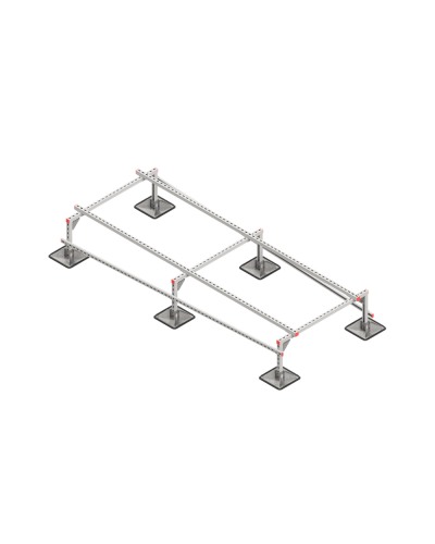 Опорная конструкция для установки оборудования TECHNORAPTOR STEELFOOT 1200х3000 тип 1 КМ-профиль (KM-TR-STF-SSEI-1200-3000-1) в Белгороде Системы видеонаблюдения Pintop.ru