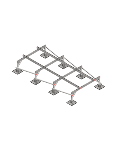 Опорная конструкция для установки оборудования TECHNORAPTOR STEELFOOT 1500х3000 тип 2 КМ-профиль (KM-TR-STF-SSEI-1500-3000-2) в Белгороде Системы видеонаблюдения Pintop.ru