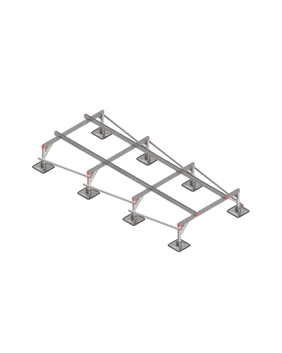 Опорная конструкция для установки оборудования TECHNORAPTOR STEELFOOT 1500х3500 КМ-профиль (KM-TR-STF-SSEI-1500-3500) в Белгороде Системы видеонаблюдения Pintop.ru