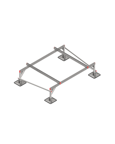 Опорная конструкция для установки оборудования TECHNORAPTOR STEELFOOT 2000х1500 тип 2 КМ-профиль (KM-TR-STF-SSEI-2000-1500-2) в Белгороде Системы видеонаблюдения Pintop.ru