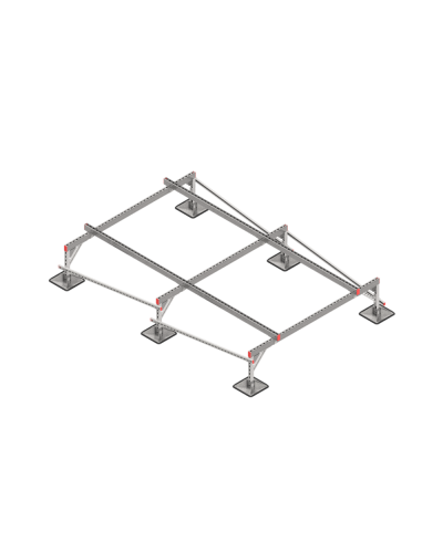 Опорная конструкция для установки оборудования TECHNORAPTOR STEELFOOT 2000х3000 тип 1 HD КМ-профиль (KM-TR-STF-SSEI-2000-3000-1 HD) в Белгороде Системы видеонаблюдения Pintop.ru