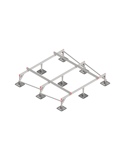 Опорная конструкция для установки оборудования TECHNORAPTOR STEELFOOT 2500х2500 HD КМ-профиль (KM-TR-STF-SSEI-2500-2500 HD) в Белгороде Системы видеонаблюдения Pintop.ru
