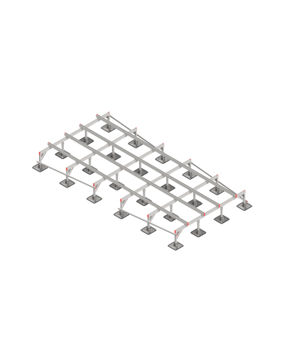 Опорная конструкция для установки оборудования TECHNORAPTOR STEELFOOT 2500х5000 HD КМ-профиль (KM-TR-STF-SSEI-2500-5000 HD) в Белгороде Системы видеонаблюдения Pintop.ru