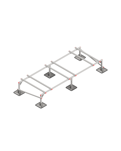 Опорная конструкция для установки оборудования TECHNORAPTOR STEELFOOT 3000х1200 тип 2 HD КМ-профиль (KM-TR-STF-SSEI-3000-1200-2 HD) в Белгороде Системы видеонаблюдения Pintop.ru