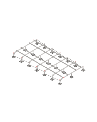 Опорная конструкция для установки оборудования TECHNORAPTOR STEELFOOT 3000х6000 тип 1 КМ-профиль (KM-TR-STF-SSEI-3000-6000-1) в Белгороде Системы видеонаблюдения Pintop.ru