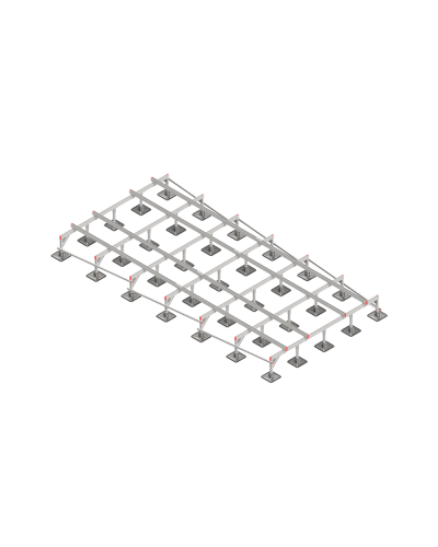 Опорная конструкция для установки оборудования TECHNORAPTOR STEELFOOT 3000х6000 тип 2 КМ-профиль (KM-TR-STF-SSEI-3000-6000-2) в Белгороде Системы видеонаблюдения Pintop.ru