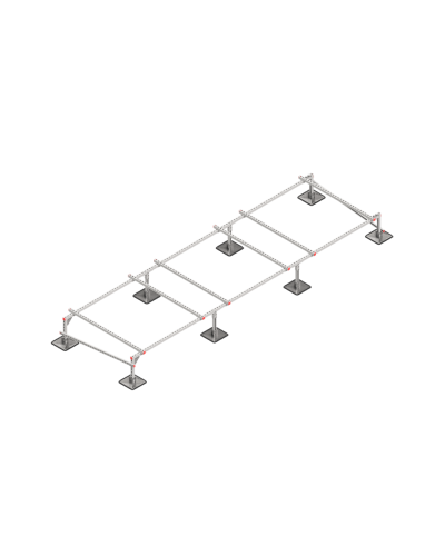 Опорная конструкция для установки оборудования TECHNORAPTOR STEELFOOT 5000х1500 КМ-профиль (KM-TR-STF-SSEI-5000-1500) в Белгороде Системы видеонаблюдения Pintop.ru