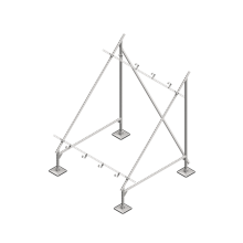 Опорная конструкция для установки солнечной панели/коллектора TECHNORAPTOR STEELFOOT КМ-профиль (KM-TR-STF-SSfSPI-C)