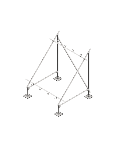 Опорная конструкция для установки солнечной панели/коллектора TECHNORAPTOR STEELFOOT КМ-профиль (KM-TR-STF-SSfSPI-C) в Белгороде Системы видеонаблюдения Pintop.ru