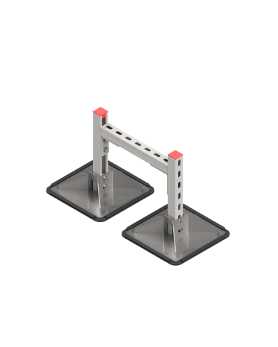 Опорная конструкция для горизонтальных прямоугольных воздуховодов и металлических лотков кабеленесущих систем TECHNORAPTOR STEELFOOT 350х500 HD КМ-профиль (KM-TR-STF-SSHRAD-350-500 HD) в Белгороде Системы видеонаблюдения Pintop.ru