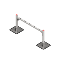Опорная конструкция для горизонтальных прямоугольных воздуховодов и металлических лотков кабеленесущих систем TECHNORAPTOR STEELFOOT 1000х500 HD КМ-профиль (KM-TR-STF-SSHRAD-1000-500 HD)