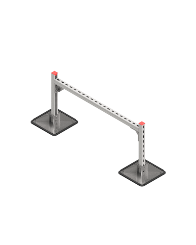 Опорная конструкция для горизонтальных прямоугольных воздуховодов и металлических лотков кабеленесущих систем TECHNORAPTOR STEELFOOT 1000х500 HD КМ-профиль (KM-TR-STF-SSHRAD-1000-500 HD) в Белгороде Системы видеонаблюдения Pintop.ru