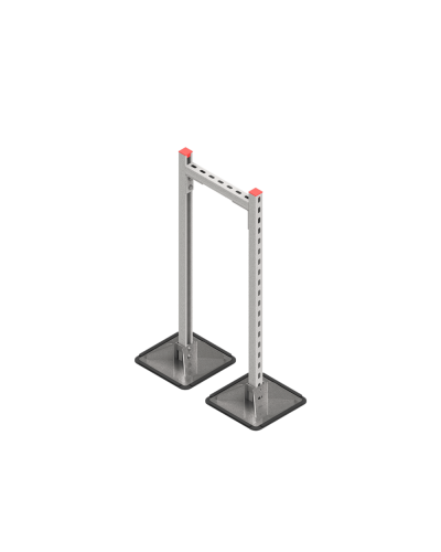 Опорная конструкция для горизонтальных прямоугольных воздуховодов и металлических лотков кабеленесущих систем TECHNORAPTOR STEELFOOT 350х1000 HD КМ-профиль (KM-TR-STF-SSHRAD-350-1000 HD) в Белгороде Системы видеонаблюдения Pintop.ru