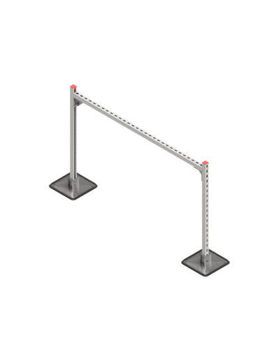 Опорная конструкция для горизонтальных прямоугольных воздуховодов и металлических лотков кабеленесущих систем TECHNORAPTOR STEELFOOT 1500х1000 КМ-профиль (KM-TR-STF-SSHRAD-1500-1000) в Белгороде Системы видеонаблюдения Pintop.ru