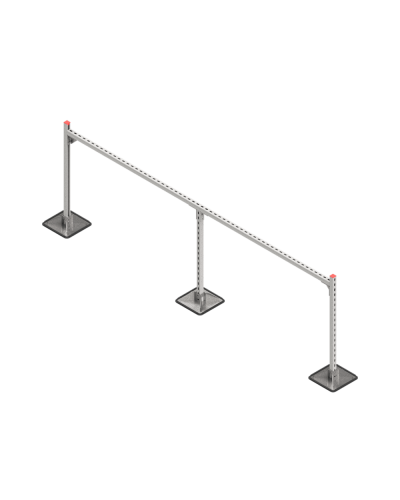 Опорная конструкция для горизонтальных прямоугольных воздуховодов и металлических лотков кабеленесущих систем TECHNORAPTOR STEELFOOT 3000х1000 HD КМ-профиль (KM-TR-STF-SSHRAD-3000-1000 HD) в Белгороде Системы видеонаблюдения Pintop.ru
