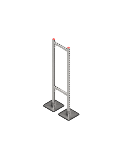 Опорная конструкция для горизонтальных прямоугольных воздуховодов и металлических лотков кабеленесущих систем TECHNORAPTOR STEELFOOT 350х1500 КМ-профиль (KM-TR-STF-SSHRAD-350-1500) в Белгороде Системы видеонаблюдения Pintop.ru