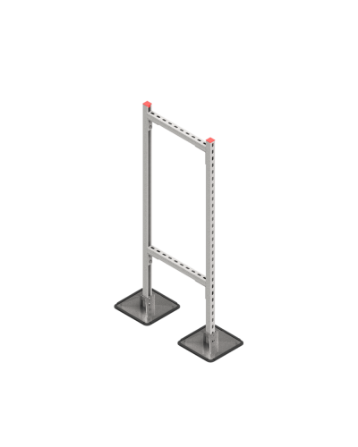 Опорная конструкция для горизонтальных прямоугольных воздуховодов и металлических лотков кабеленесущих систем TECHNORAPTOR STEELFOOT 500х1500 КМ-профиль (KM-TR-STF-SSHRAD-500-1500) в Белгороде Системы видеонаблюдения Pintop.ru