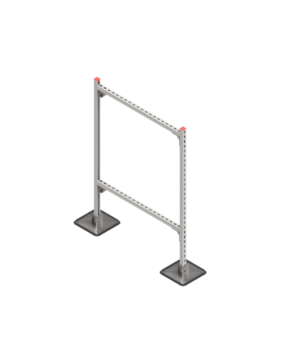 Опорная конструкция для горизонтальных прямоугольных воздуховодов и металлических лотков кабеленесущих систем TECHNORAPTOR STEELFOOT 1000х1500 HD КМ-профиль (KM-TR-STF-SSHRAD-1000-1500 HD) в Белгороде Системы видеонаблюдения Pintop.ru
