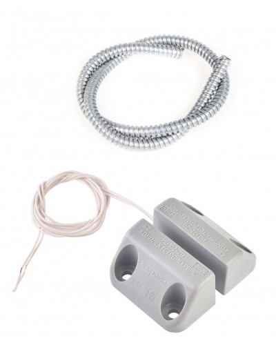 Извещатель охранный точечный магнитоконтактный накладной Комплектстройсервис ИО 102-20 Б2П (3) (металлический рукав) в Белгороде Извещатели охранные Pintop.ru