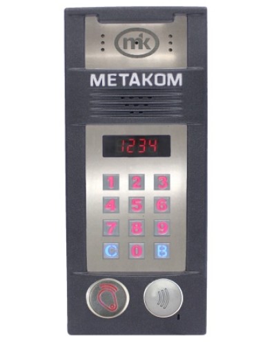 Многоабонентый антивандальный блок вызова со встроенной видеокамерой Метаком MК2018-RFMFСV в Белгороде Блоки вызова многоабонентные Pintop.ru