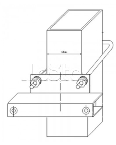 Узел крепления блоков подключения и управления БД-НР, БМ-НР, БУПР извещателей Омега-микродизайн УЗК-КС 60 в Белгороде Кронштейны и планки для извещателей Pintop.ru