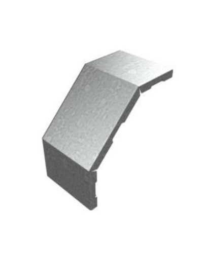 Крышка угла вертикального внешнего 90° 100х15 (0,7) для лестничного лотка ПожТехКабель (651-400) в Белгороде Кабельные лотки Pintop.ru