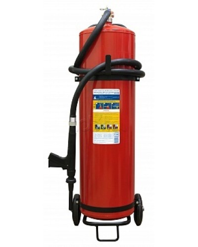 Огнетушитель ПОЖТЕХНИКА ОВП-80(з) МИГ летний (ФторПАВ) на съемн.тележке с перекр. стволом (баллон 100 л, ОТВ 80 л) в Белгороде Огнетушители Pintop.ru