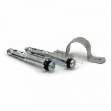 Комплекты для крепления ОКЛ с использованием дюбеля Молли М4х54 и скобы СМД 25-26 (100 шт) Промрукав