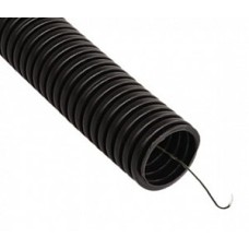 Труба гофрированная ПВХ легкая 350 Н черная с/з д16 (100 м/5500 м уп/пал) Промрукав (PR01.0053)