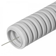 Труба гофрированная ПВХ тяжелая 750 Н серая с/з д32 (25м/1375м уп/пал) Промрукав (PR.0132412)